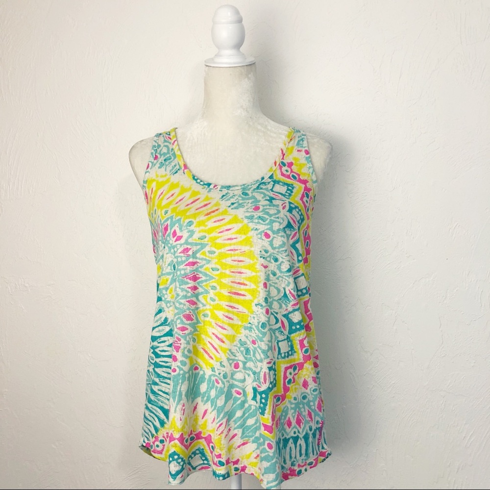 Reebok colorful twist back tank top